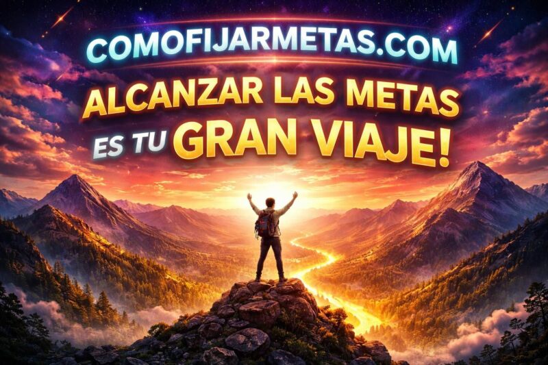 Alcanzar las metas es tu gran viaje