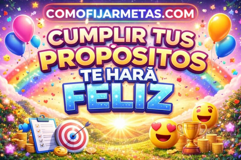 Cumplir tus propósitos te hará feliz